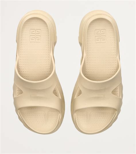 beige givenchy slides|Givenchy marshmallow sandals.